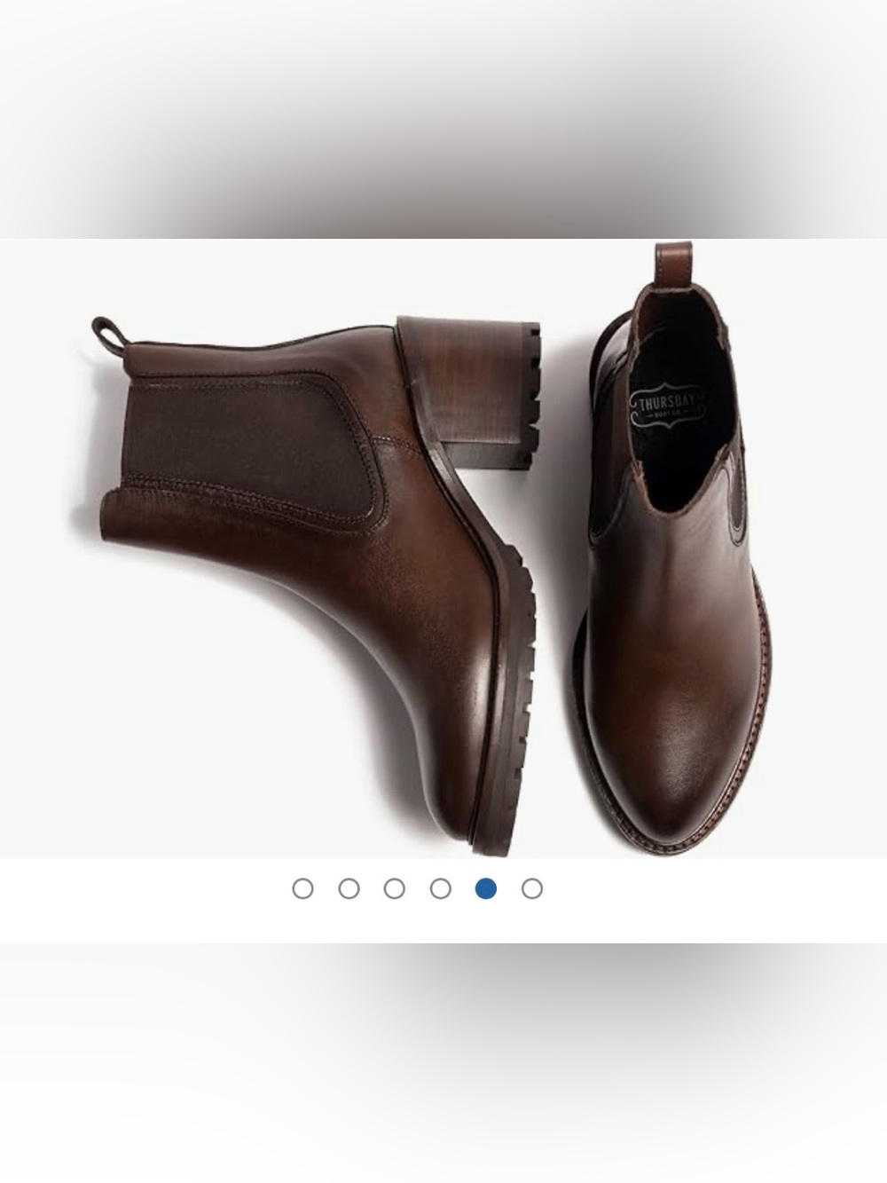 Thursday Boot Company Women’s Knockout Chelsea Boots Chocolate Briwn Size 7